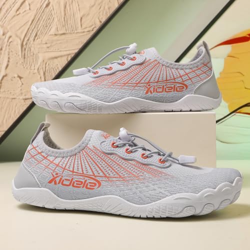 Image of Water Shoes for Men and Women, Barefoot Aqua Socks, Wide Fit Beach Swimming Pool Shoes, Anti-Slip Outdoor Walking Hiking Kayaking Diving Surfing