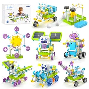 434 PCS STEM Toys Kit for Kids Age 6+ – Build 36+ Robot Models with Solar Power, Gears & Sensors,Science & Engineering Learning Toy for Boys & Girls | Perfect Educational Birthday Gift