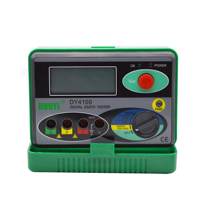 DY4100 Digital Multimeter Earth Resistance Tester Ground 0-2000 Ohm Meter Resistance Tester