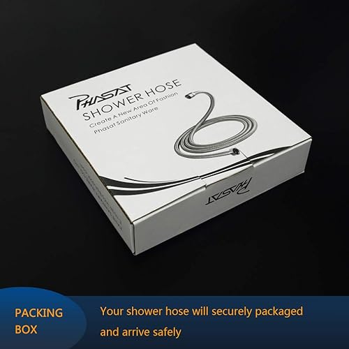 Vista 19 de PHASAT Manguera de ducha, reemplazo de manguera de ducha extra larga de 138 pulgadas, manguera de cabezal de ducha de acero inoxidable 304