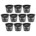 Yardwe 10Pezzi Vasi germinazione da Giardino Net Cup Vasi di plastica Hydroponics neti Pot Secchio Cestino per Forniture di Coltura idroponica Vaso Orchidee 3.15 X 2.5 Pollici (Nero)