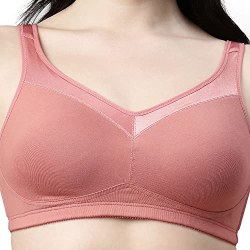 Image of Enamor Full Support Super Lift Women's Cotton Everyday Minimizer Bra - Non Padded, Wirefree, Full Coverage - A112 (Available in Plus Sizes)