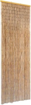 Insect Door Curtain Bamboo, Decorative Bamboo Beaded Curtains for Doorways, Natural Bamboo Door Beads, 22"x72.8",-286