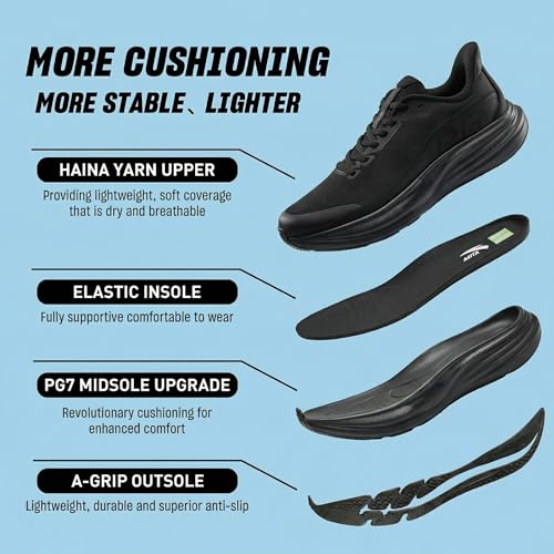 Image of ANTA Men's PG7 3.0 Cushioning Running Shoes Enhanced Lateral Support Athletic Sneakers Lightweight and Breathable Shoes for Gym Walking and Standing