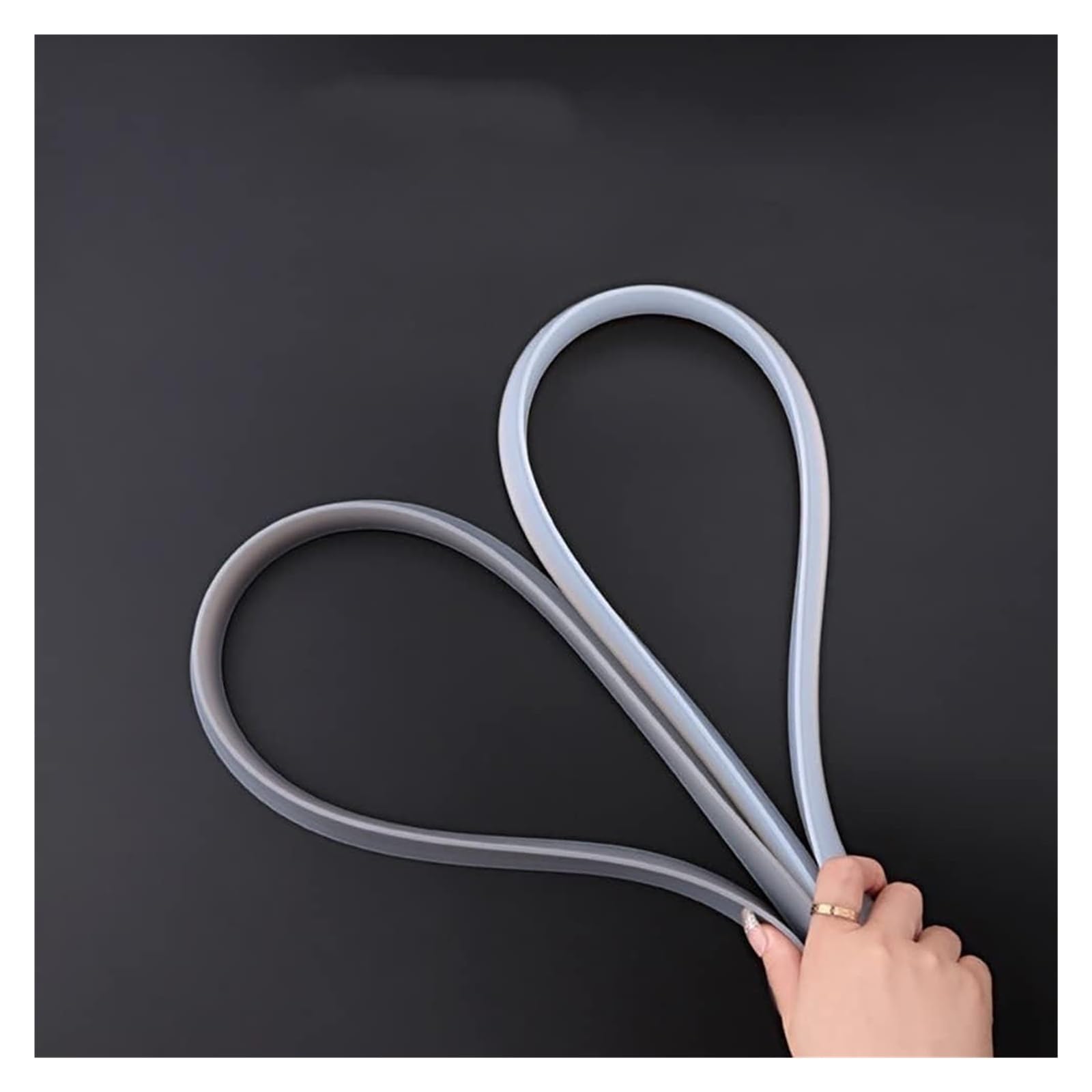 Tiras de sellado impermeables para umbral de ducha y fregadero de baño, color negro, 1/8 pulgadas, evita fugas de agua, fácil instalación, accesorio esencial para el hogar