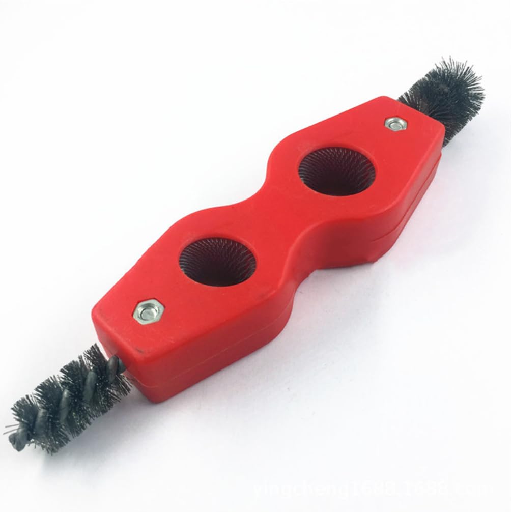 Mikikit 1 Set Copper Tube Polisher Steel Wire Inner-outer Reamer Tube Brush Aluminum Cleaner Deburring Reamer Easy-to-use for Diy Professionals