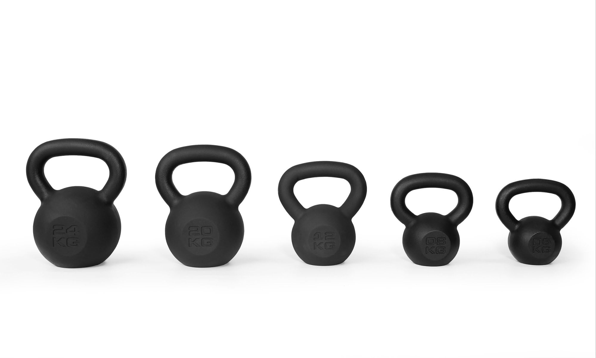 ZIRPO Kettlebell 6, 8, 10, 12, 14, 16, 20, 24 kg, in ghisa, peso sferico in 8 varianti, per allenamento di forza, allenamento e fitness professionale, privo di sostanze nocive