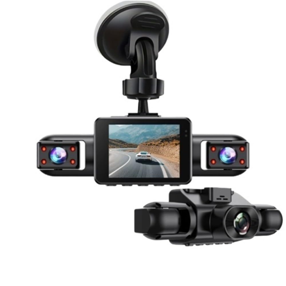 2025 Top Pick: 1080P HD Night Vision 4-Channel Dash Cam, 360° Coverage with Four Lenses