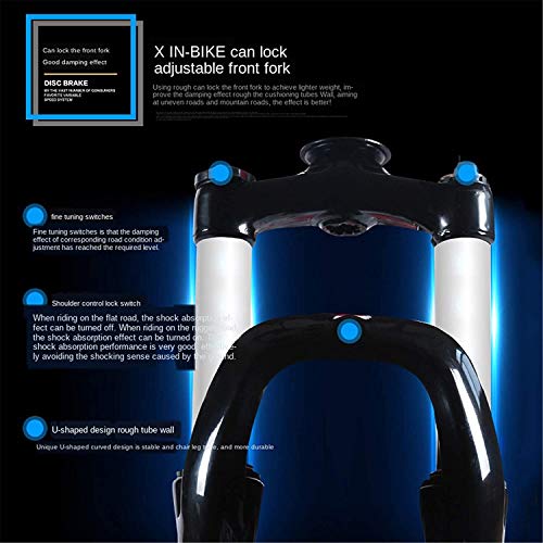 L&WB Downhill Mountain Bike Fahrrad-Aluminiumlegierung Cross-Country Bike Variable Speed Racing 27-Gang 30-Gang-Doppel Stoßdämpfer Weicher Schwanz,Rot,30speed – Bild 3