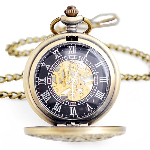 Reloj de bolsillo mecánico Tourbillon con pulsera y diseño clásico de alta gama para hombres