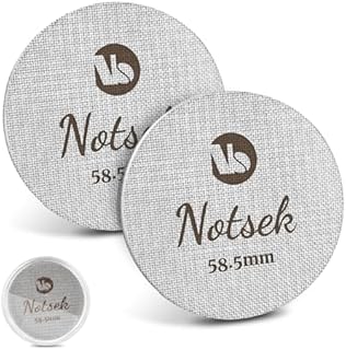 Puck Screen 58 mm, 2 sztuki 1 mm/1,7 mm grubości sitko do espresso, 150 μm, stal nierdzewna 316, 58,5 z akrylowym pudełkiem do przechowywania, akcesoria do ekspresu do kawy