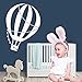 Produktbild SLQUIET Heißluftballon Wandaufkleber Dekorative Aufkleber Kinderzimmer Dekoration Wand Wanddekoration Applikation Familie Garten Wandaufkleber Rot XL 57cm X 79cm