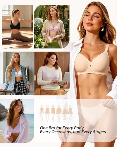 As Fairy Scalloped Wireless Jelly Full Coverage Bra - $8.99 - image 6