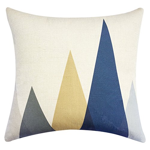 Coussin de canapé style européen géométrique en coton 45x45 cm - 2