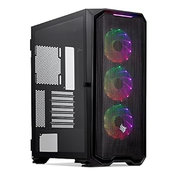 Gabinete Gamer Pichau Gadit 2 RGB, Mid-Tower, Lateral de Vidro Temperado, Com 3 Fans, Preto, PG-GDT-02RGB