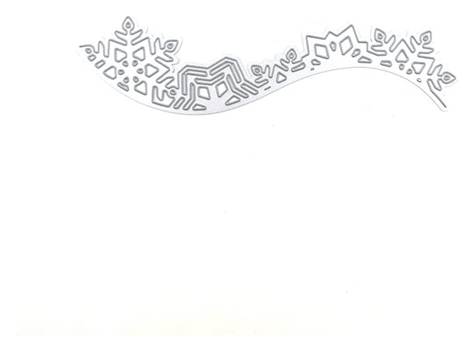 Set Di Fustelle In Metallo A Forma Di Fiocco Di Neve Per Scrapbooking - Stampo Per Taglio E Goffratura Fai Da Te, 13,5x4,3 Cm - 3