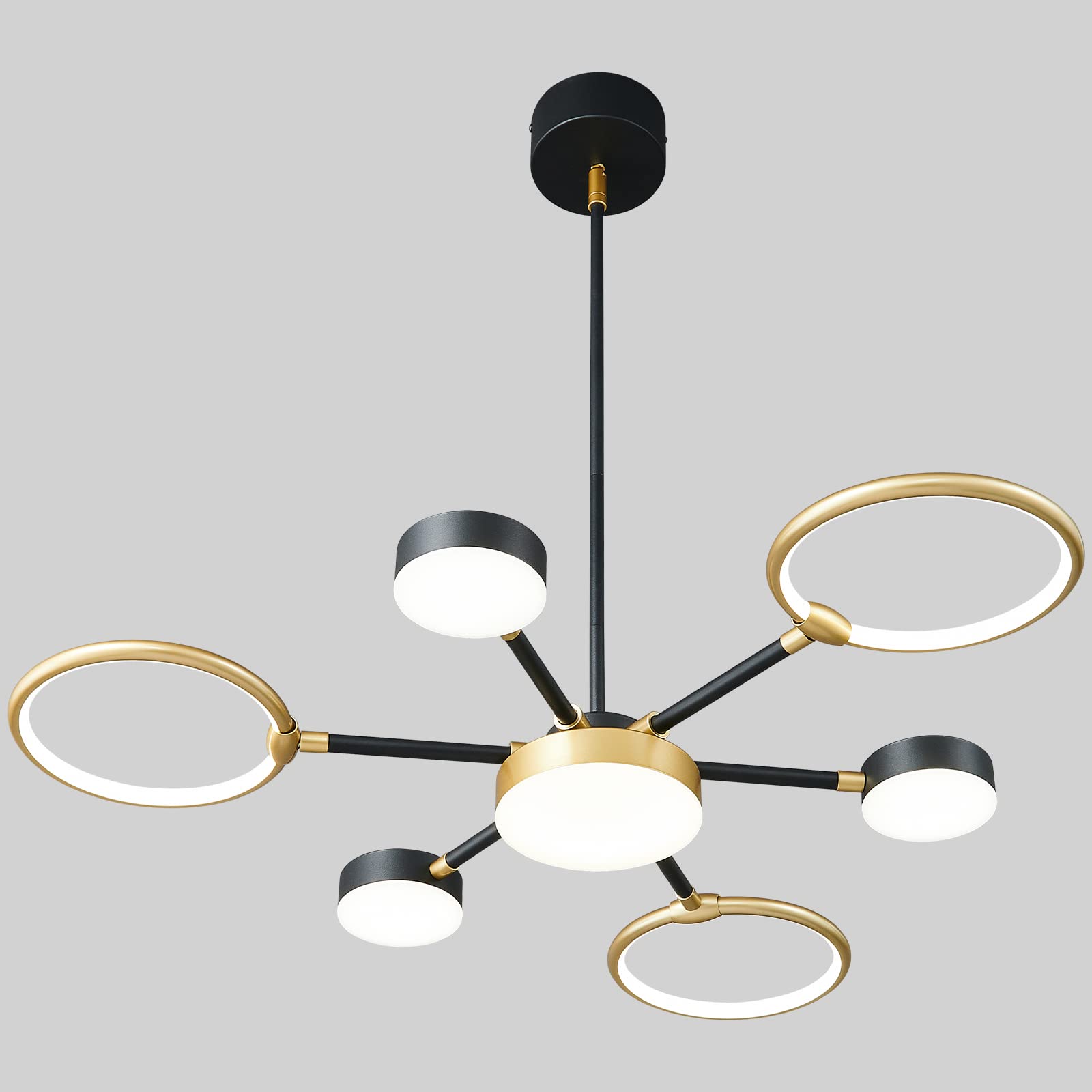 Suspension moderne noir et or pour illuminer votre cuisine - 7