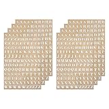 Preste atención al elegir el tamaño idóneo de las pegatinas del alfabeto.