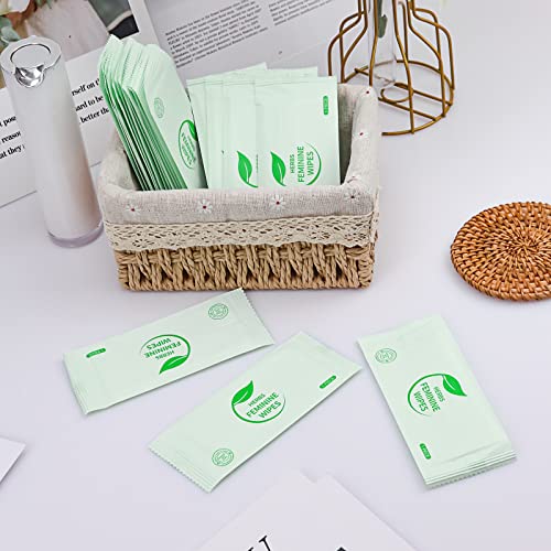 Image of Feminine Hygiene Wipes Individually Wrapped,50 Pcs Intimate Wipes | Alcohol Free,Ph Balanced,Plant Extracts,Travel Work Essential Feminine Care,for Women to Give Friends Homeless