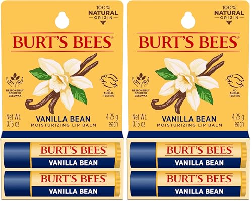 Burt's Bees Lip Balm - Vanilla Bean, Lip Moisturizer With Respons...