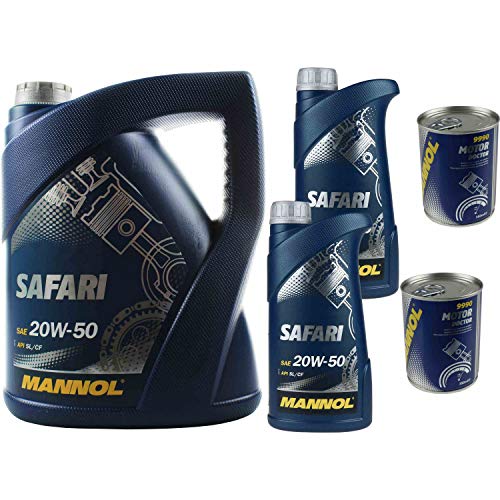 Mannol Safari 20W-50 - Aceite de motor Mannol para motor (7 L, 2 unidades)