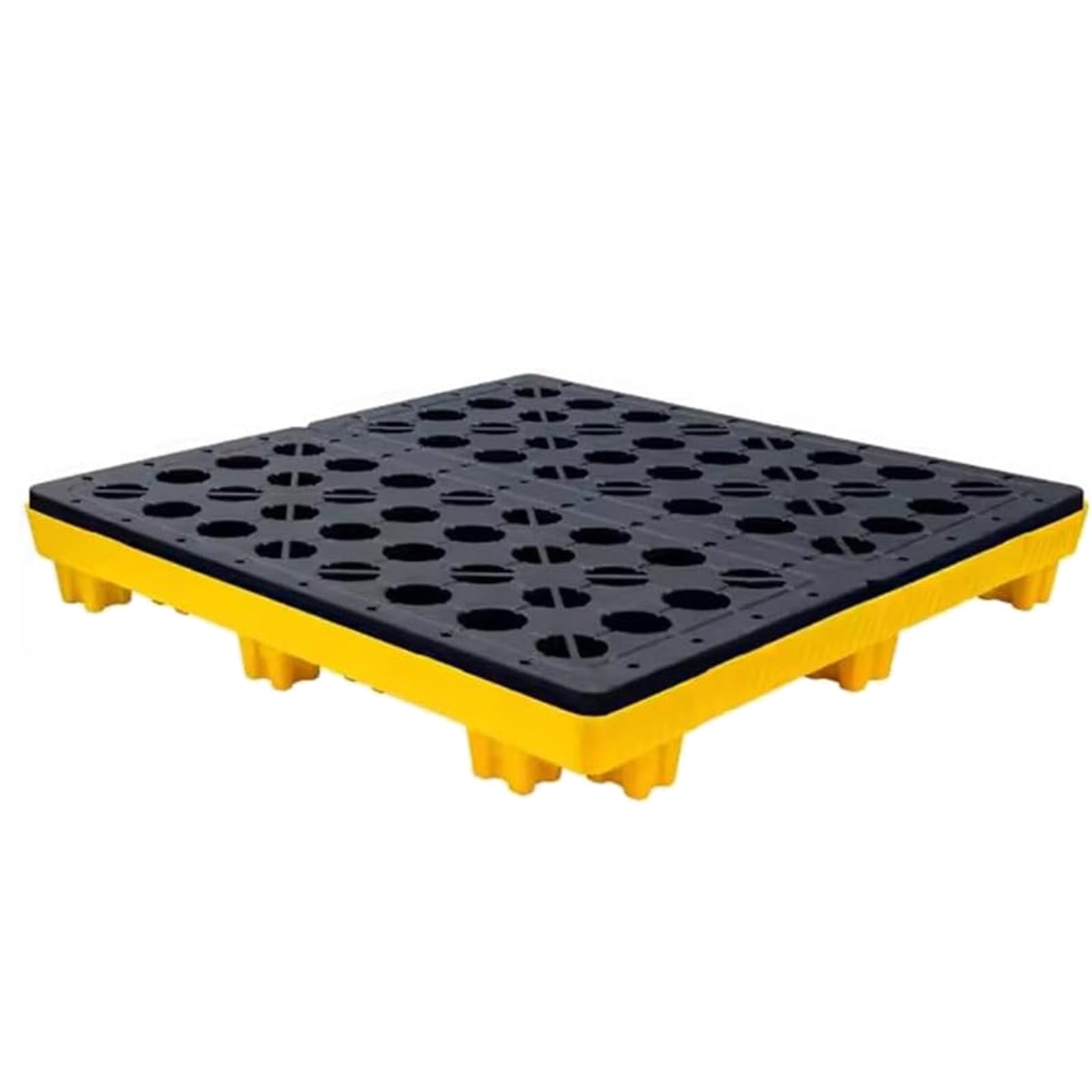 XUFWANYE Stackable Leakproof Modular Tray, Industrial Oil Drum Modular Platform 72×72×16cm(28.35×28.35×6.30in)