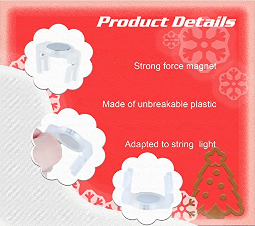 Encoidoz magnetic christmas light clips for e17-c9 holiday lighting sockets,outdoor lighting hooks 4 Encoidoz magnetic christmas light clips for e17-c9 holiday lighting sockets,outdoor lighting hooks - image 5