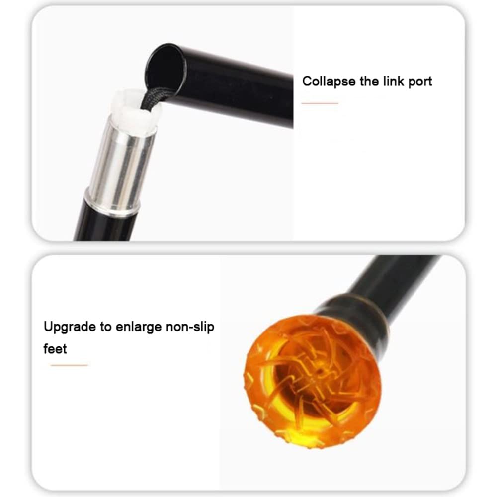 KADEUX Muletas De Antebrazo Plegables para Adultos, Muletas De Brazo Portátiles, Andador De Aluminio, Muletas De Viaje para Hombres Y Mujeres Muletas De Codo Plegables para Hombres Y Mujeres (Color :