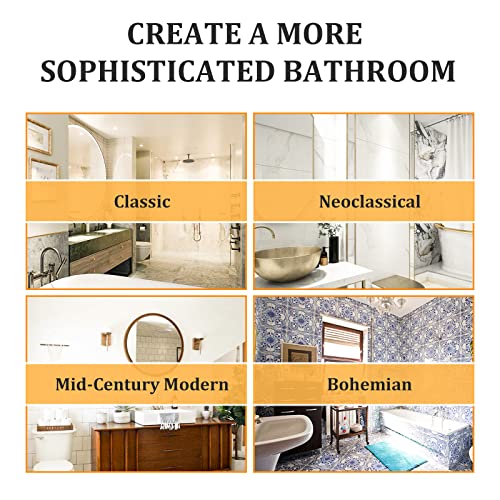 Birosnsy Towel Racks For Bathroom Wall Mounted Rolled Towel Holders Towel Storage Organizer For Small Bathroom Mounted Towel Rack Holds Hand Towels Robes Towels Washcloths In Bathroom/Rv/Camper Black #TOP6