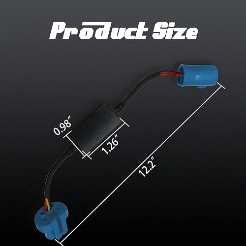 Miniatura 2 de 2 unidades LED Canbus sin errores antiparpadeo resistor decodificador, decodificador LED, 9004HB1 resistencia de decodificador de bombilla para
