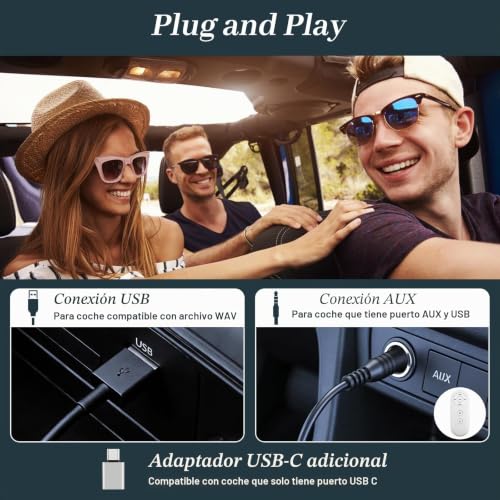 Reproductor de CD USB portátil para coche con cable de extensión flexible anti tirones 3