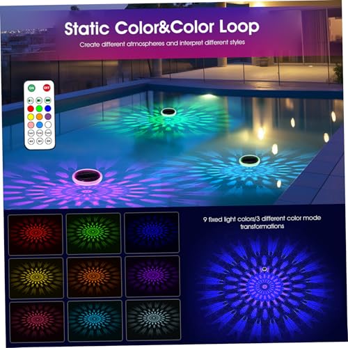 Luces exteriores impermeables solares que iluminan piscinas sin cables 3