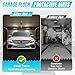 4 x 7 FT Garage Floor Mat, Diamond Plate Rubber Flooring Roll, PVC Garage Flooring Rolls for Under Car, Large SUVs, Pickup Truck, RV, Gym