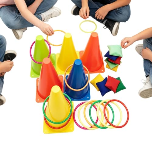 Jeux de carnaval d'extérieur portables et colorés pour interaction