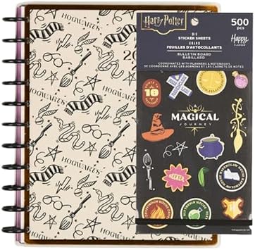 Happy Planner Harry Potter Disc-Bound 12-Month July 2026-June 2027 Planner Bundle with 30-Sheet Sticker Pack, Big Sized, Teacher Layout, 2 Items