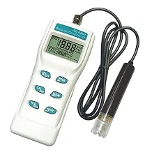 AZ8403 Dissolved Oxygen Meter DO Meter Handheld Digital Dissolved Oxygen Teter Freshwater Aquaculture Water Quality Tester with Memory Function 0199.9 in% 1.5% F.S in% AZ-8403