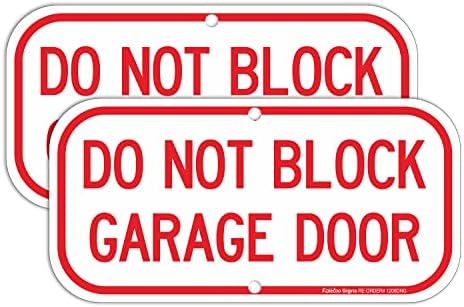 2 Pack No Parking Do Not Block Gate Signs 10 X 14 Iceland - View #2