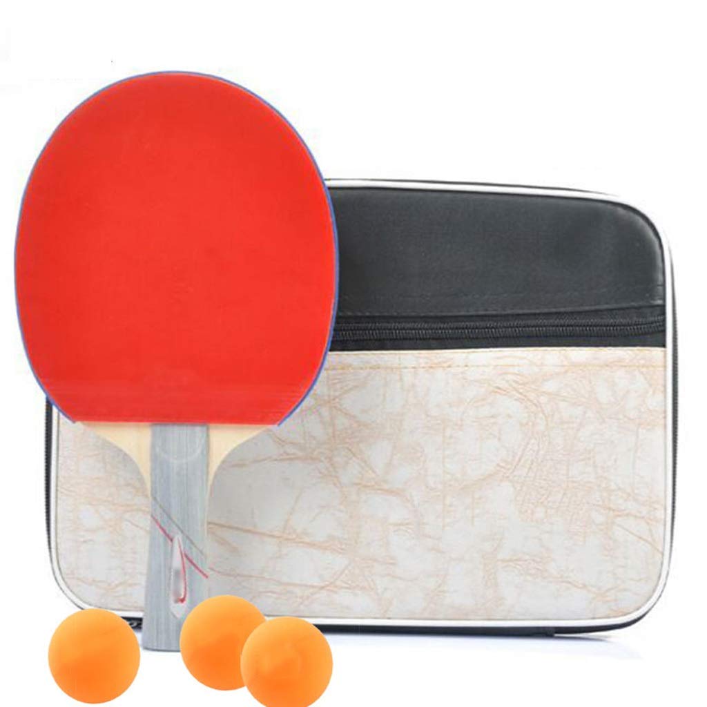 Raquetas de Tenis de Mesa, Juego de Raquetas Tenis Mesa Six Star Racket Doble Cara Antiadherente(Blue,Horizontal Shot)