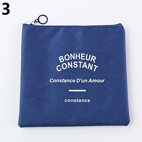 Preisvergleich Produktbild Feli546Bruce Kosmetiktasche, Unisex, Bleistifttasche, Reisetasche, Kosmetiktasche, Make-up-Tasche, Kulturbeutel, Kosmetiktasche, Make-up-Organizer Blue Letter L