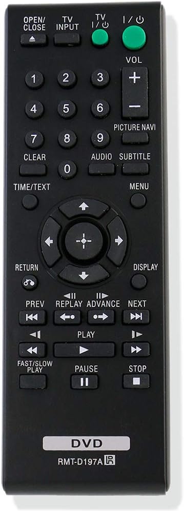 New RMT-D197A RMTD197A Replace Remote fit for Sony DVD Player DVP-SR210 DVP-SR210P DVP-SR510 DVP-SR510H