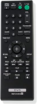 New RMT-D197A RMTD197A Replace Remote fit for Sony DVD Player DVP-SR210