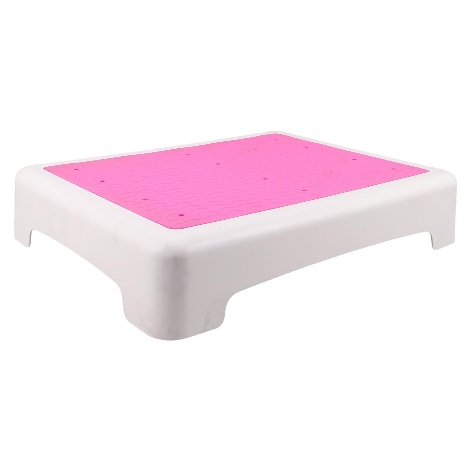 Taburete Antideslizante para Baño y Aseo, de Plástico Rosa, Alta Capacidad de Carga y Diseño Estable, Adecuado para Adultos y Personas Mayores Inodoro