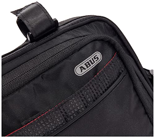 ABUS Fahrradtasche Oryde ST 2250 - Rahmentasche mit Klettband - wasserabweisendes Material - Schwarz