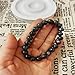 Zyh The ocean Multiple Style Fashion Bangle Natural Crystal Semi Precious Gemstone Round Beads Stretch Bracelet Yoga Energy Bracelet Unisex (Black Gray Labradorite, 8mm Beads)
