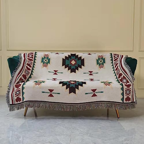 Hopstar Aztec Throw Blanket Navajo Indian Blankets And Throws Boho Western Decor Couch Cover Blanket For Bed Sofa Living Room Beach Travel 51"X63" #TOP6