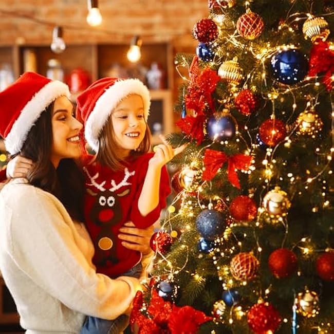 2-Pack 200 LED Solar String Lights for Outside,Solar Fairy Lights for Outside Waterproof,Solar String Lights Outdoor with 8 Modes for Christmas Tree,Balcony, Party,Wedding Decorations (Warm White)