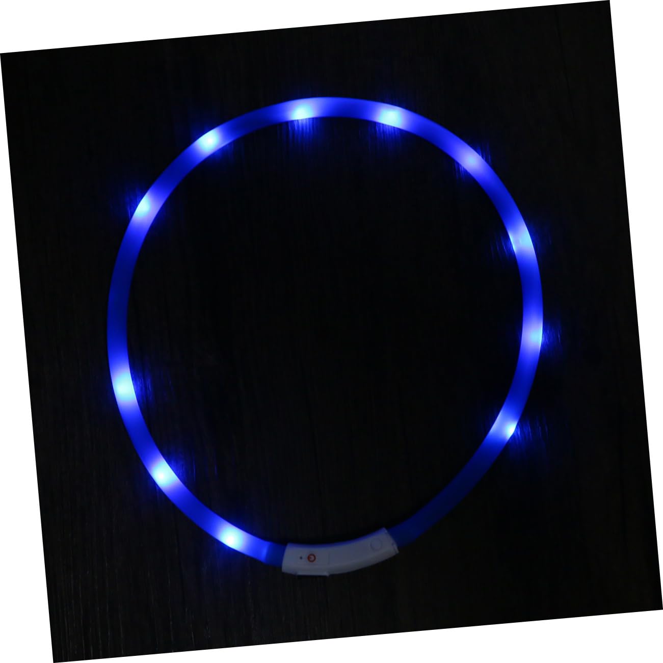 BESPORTBLE 3pièces Collier LED Et Rechargeable pour Chien Collier Lumineux Étanche avec Modes Clignotants pour Sécurité Bleu