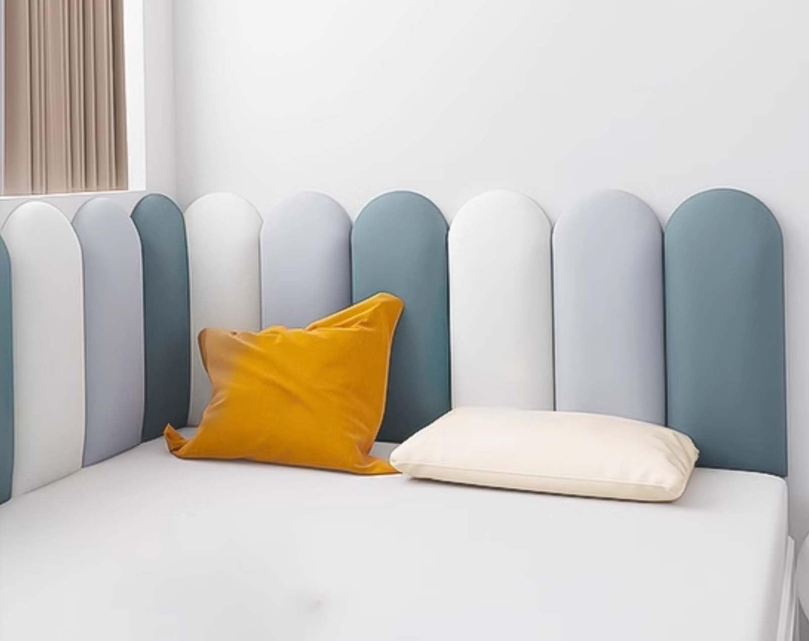 Copritestiera In Velluto Elasticizzato - Per Letti Singoli, Matrimoniali E King Size, Giallo Beige - Foto 2