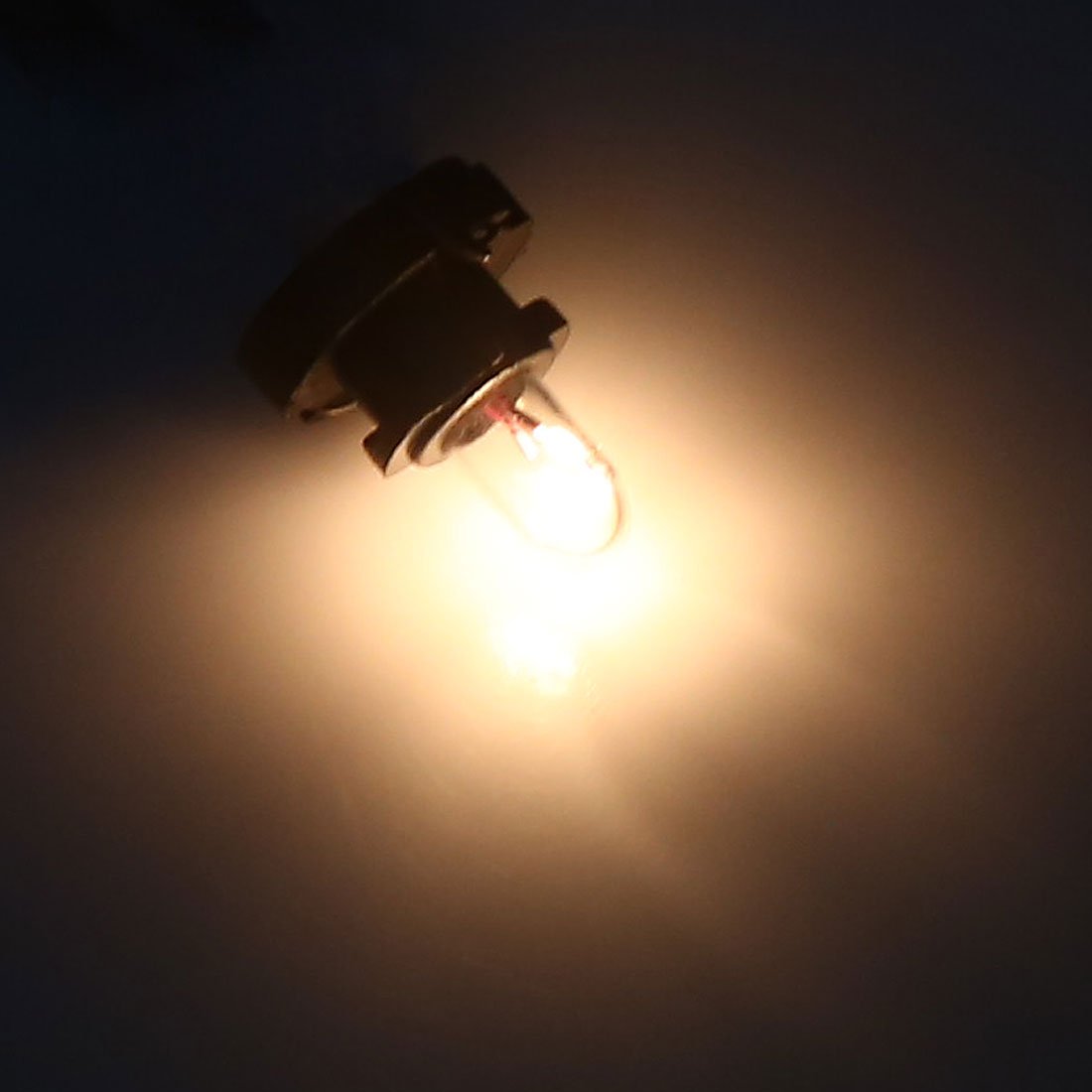 sourcing map Bombilla LED T4 Amarillo 10 Pcs para Salpicadero De Coche 12V | Tamaño 10mm X 12mm, Tipo Cuña, Para Coche Y Camión, Bajo Consumo, Larga Vida, Fácil Instalación