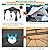 HOTEEL 10x10 Gazebo on Clearance, Outdoor Gazebo with Mosquito Netting and Double Roof, Metal Gazebo with Metal Frame, Easy Set Waterproof Patio Gazebo for Gardens & Backyard, Black
